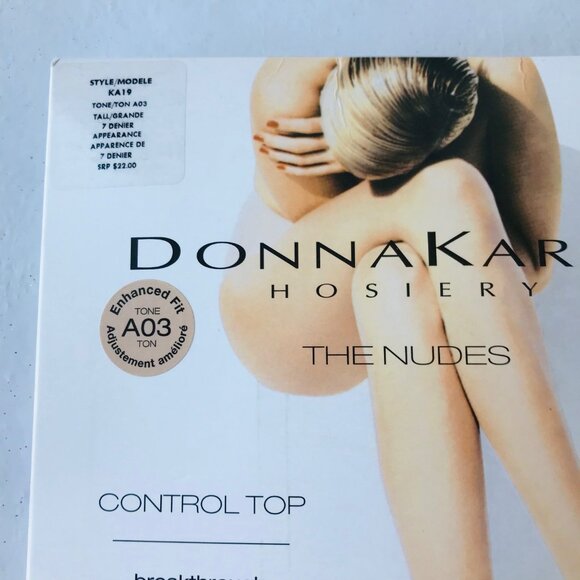 Donna Karan Hosiery Style KA19 Tone A03  The Nudes Control Top  Size : Tall - Picture 2 of 4